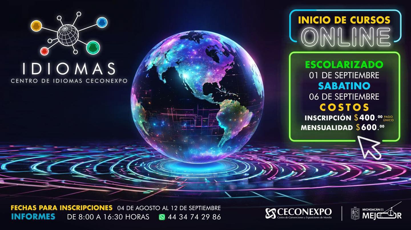¡Aprende inglés, francés o chino mandarín! En el Centro de Idiomas del Ceconexpo
