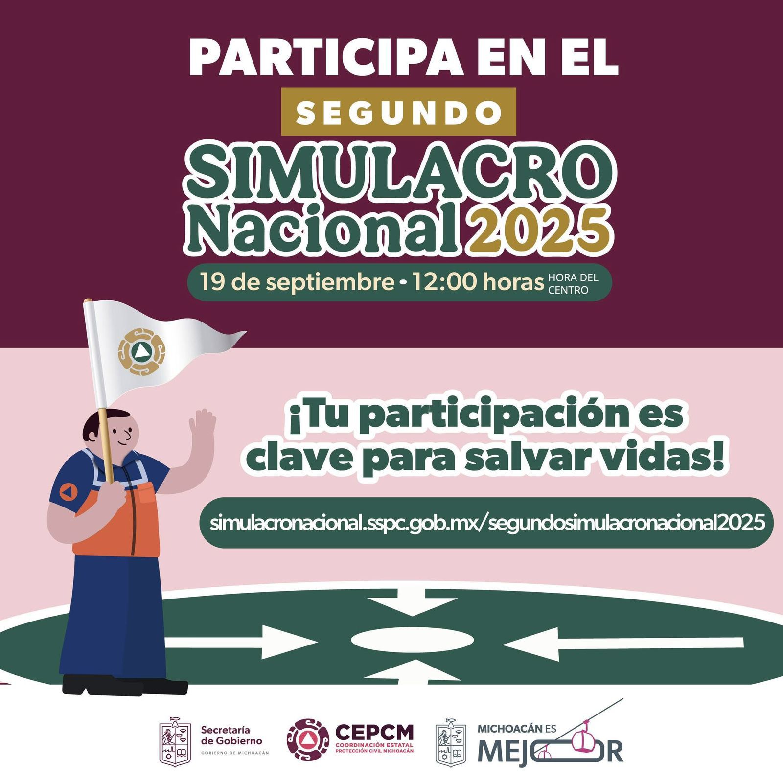 Todo listo para el Segundo Simulacro Nacional 2025