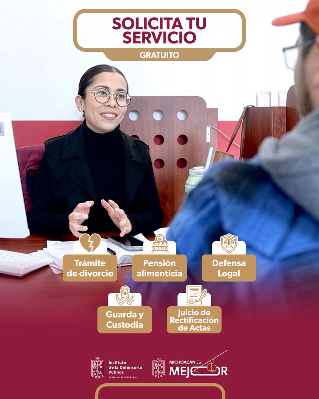 ¿Necesitas ayuda legal? Recibe asesoría gratuita en el Instituto de Defensoría Pública