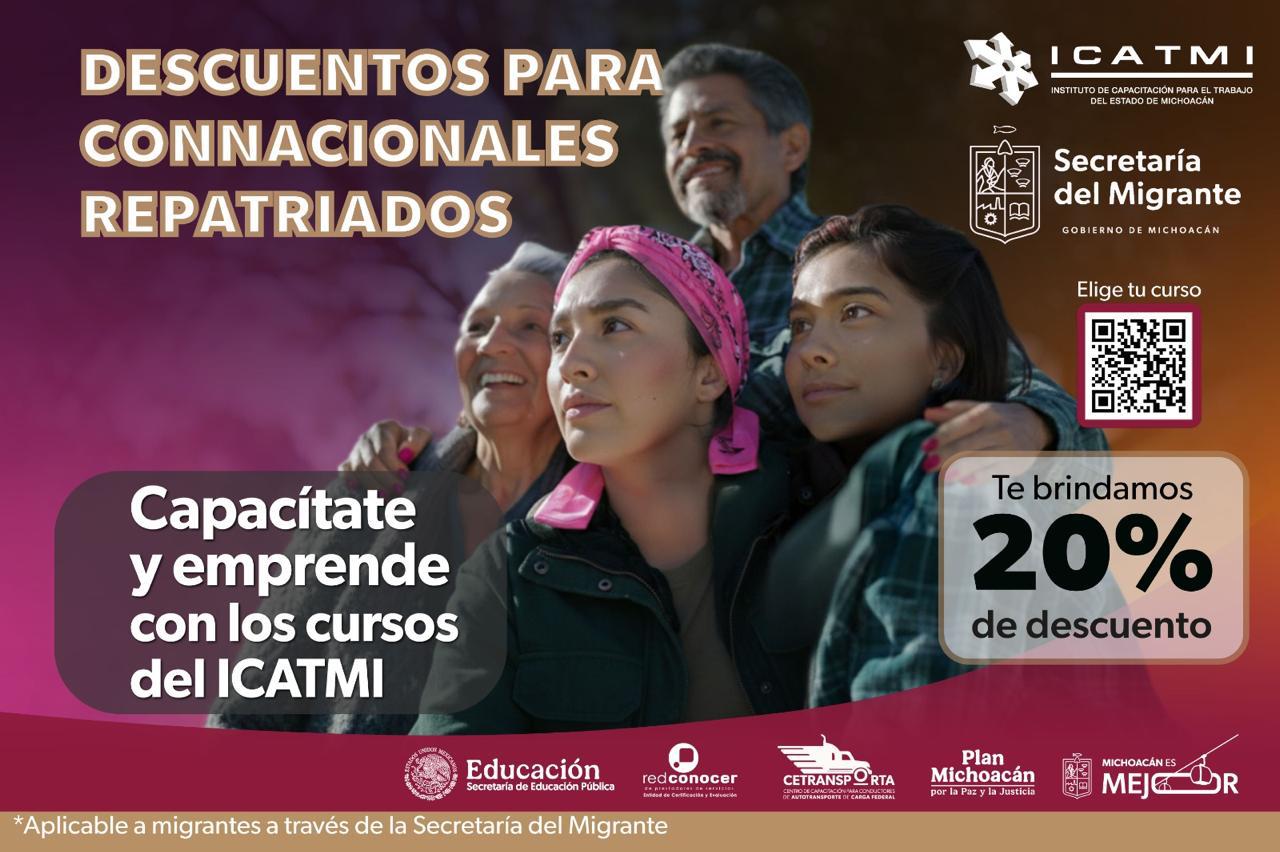 Conoce los descuentos y gratuidad que ofrece Icatmi en sus cursos